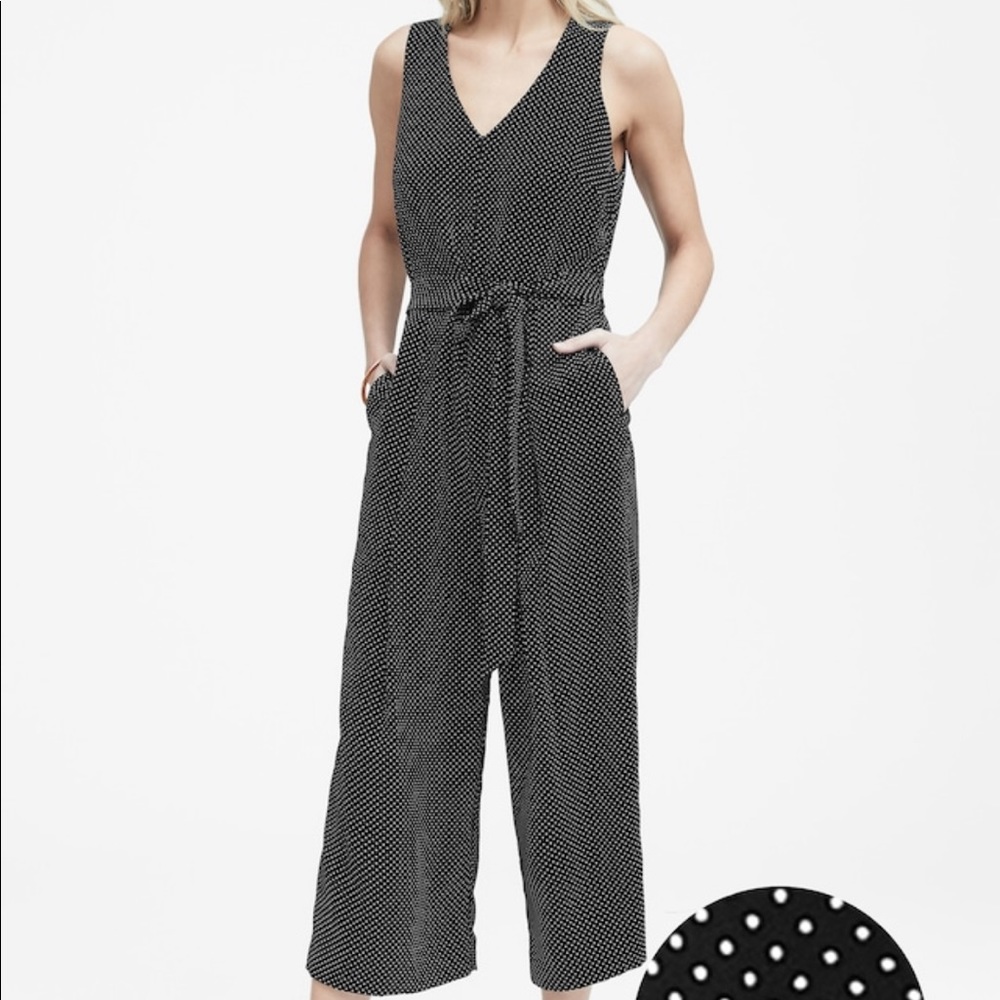 Brand new banana republic polka dot romper